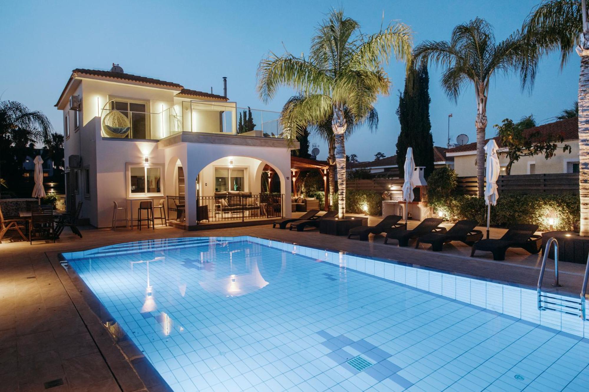 Sunset Villa Private Complex Heated Pool Айя-Напа Экстерьер фото